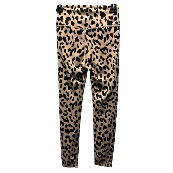 All Fenix Womens Camel Over Leopard Print Leggings High-Waist Size XS Yoga Pants - Picture 4 of 9